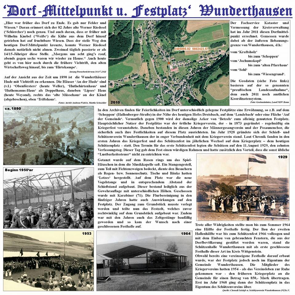 Dorfmittelpunkt und Festplatz Wunderthausen
